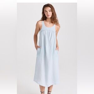 James Perse Sky Blue Midi Dress